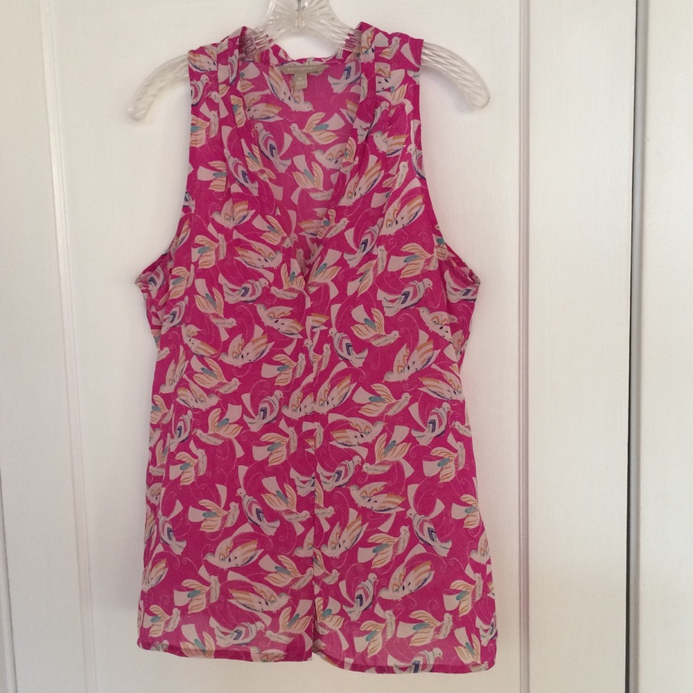 Banana Republic Pink Bird Top